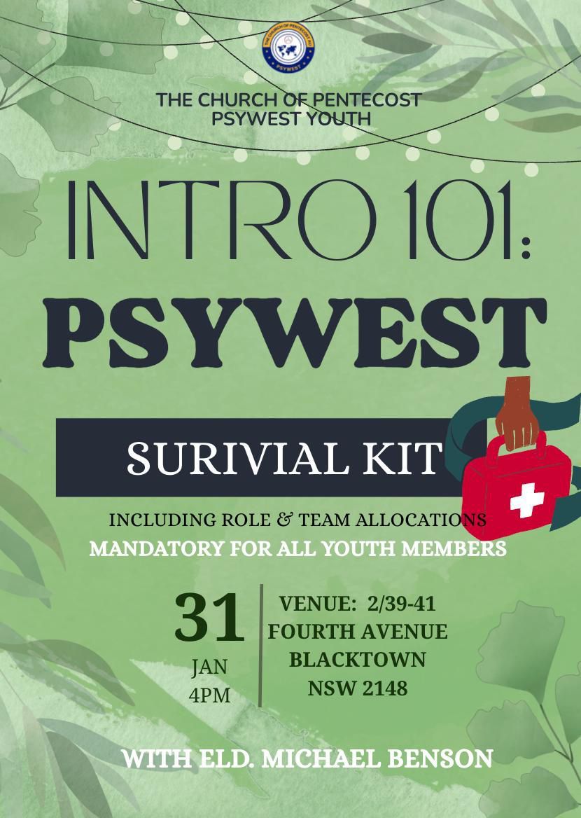 Intro 101: PSYWEST Survival Kit